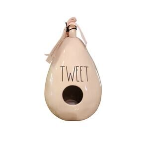 NWT‎ Rae Dunn “Tweet” Teardrop Birdhouse